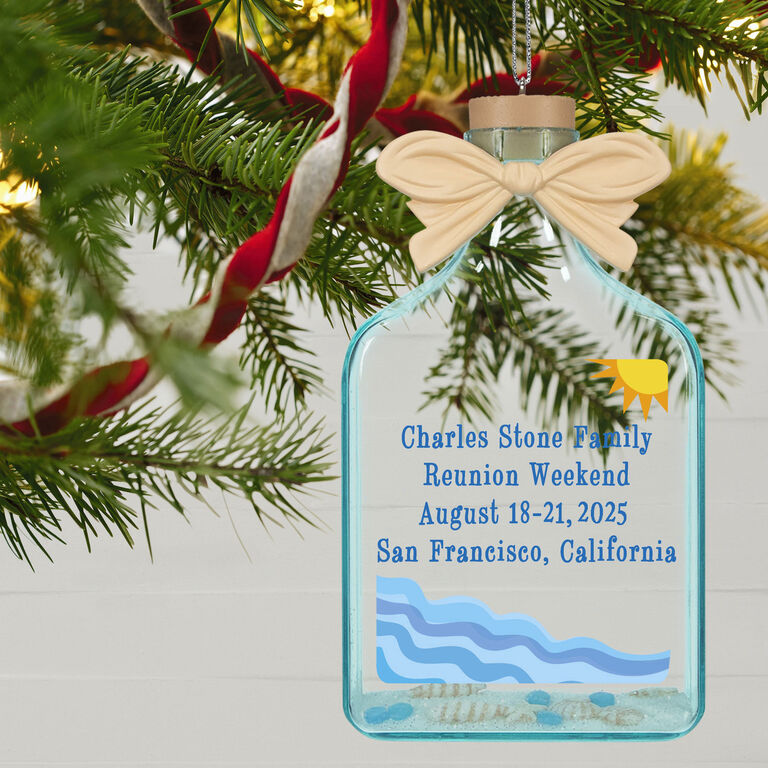 Hallmark A Day At The Beach Sun & Waves Personalized Text Ornament