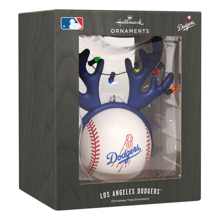 MLB Los Angeles Dodgers™ Reindeer Baseball Hallmark Ornament