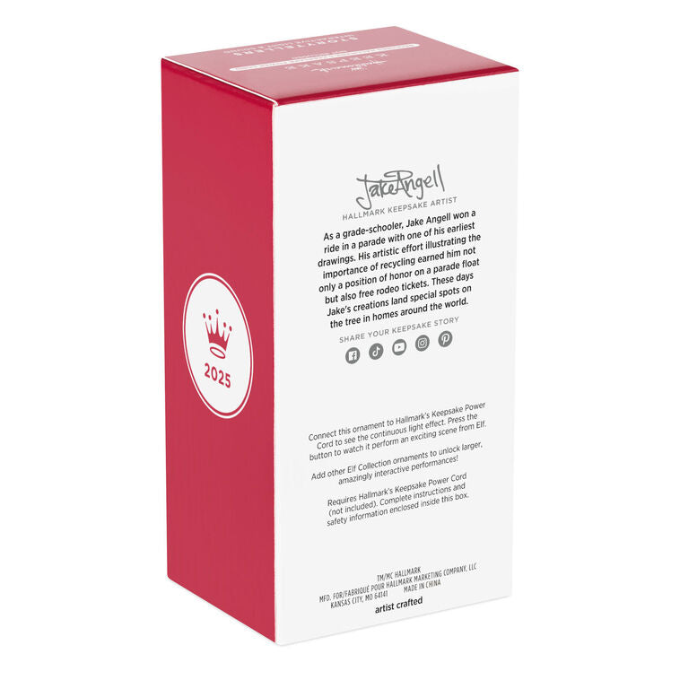 Hallmark Elf Collection Jovie Ornament With Light And Sound