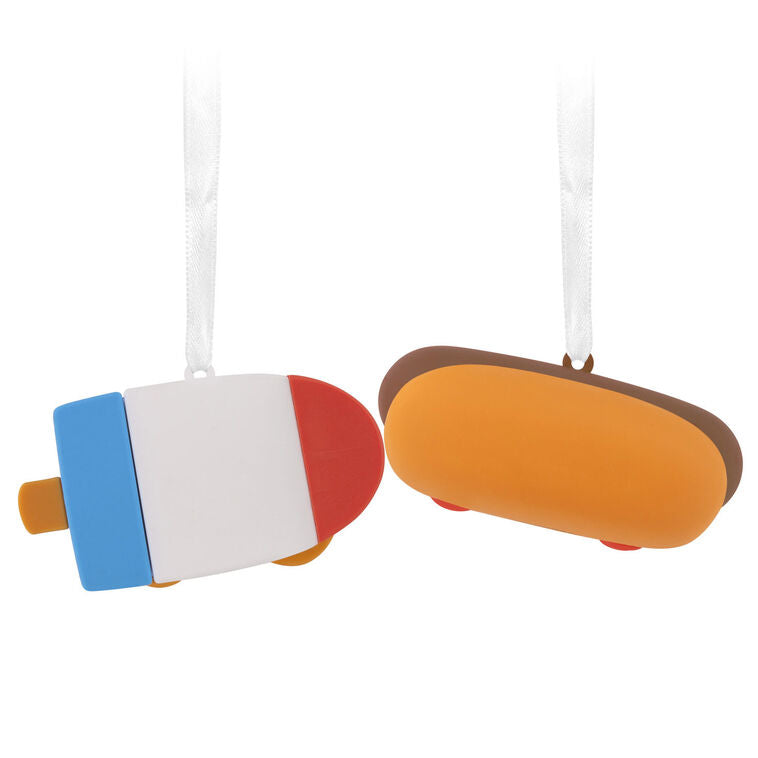 Better Together Hot Dog And Freeze Pop Magnetic Hallmark Ornaments, Set Of 2