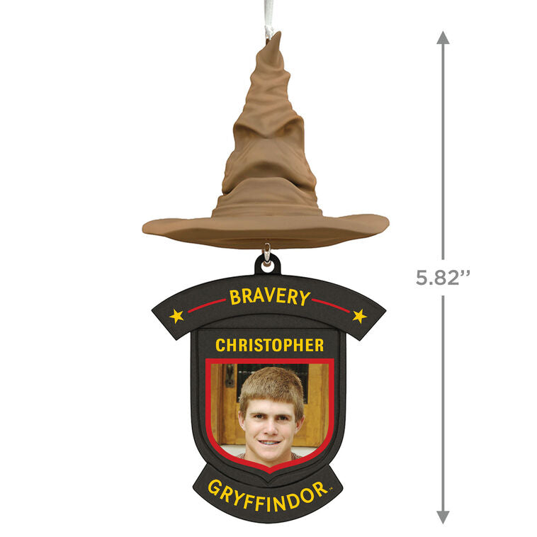 Hallmark Harry Potter™ Sorting Hat House Trait Personalized Ornament, Custom Photo And Text