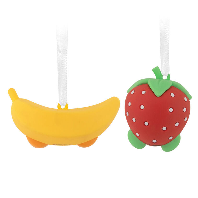 Better Together Strawberry And Banana Magnetic Hallmark Ornaments, Set Of 2