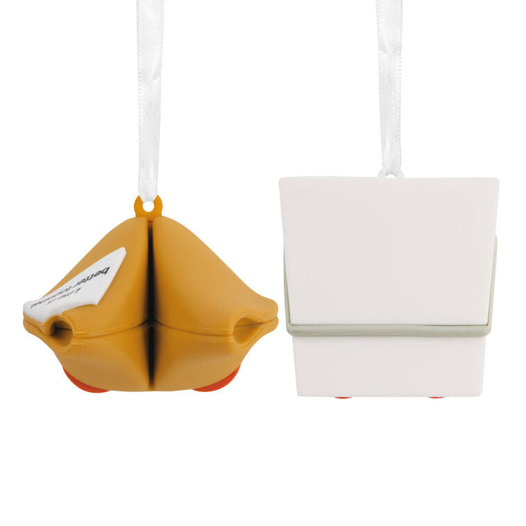 Better Together Takeout Box And Fortune Cookie Magnetic Hallmark Ornaments, Set Of 2