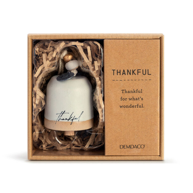 Demdaco Thankful Mini Inspired Bell, 2.5"