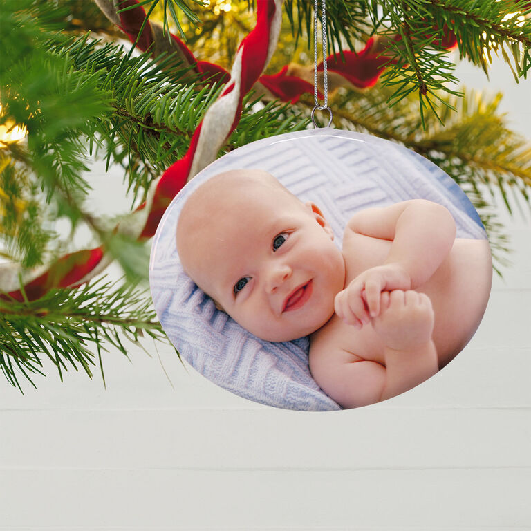 Hallmark 1-Sided Oval Ceramic Photo Ornament