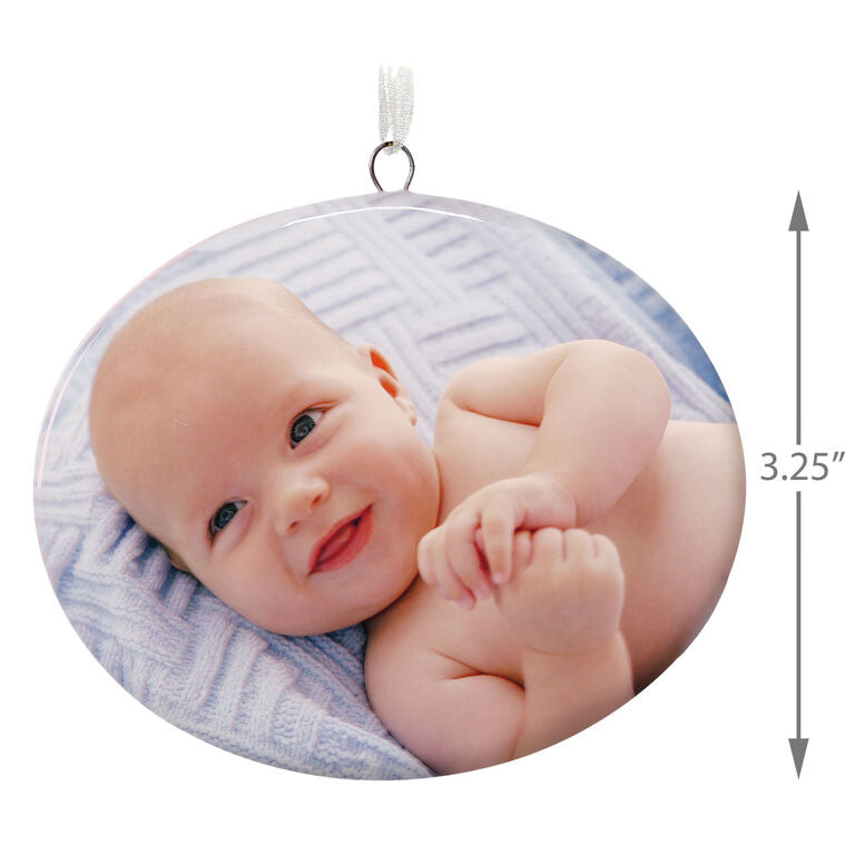 Hallmark 1-Sided Oval Ceramic Photo Ornament
