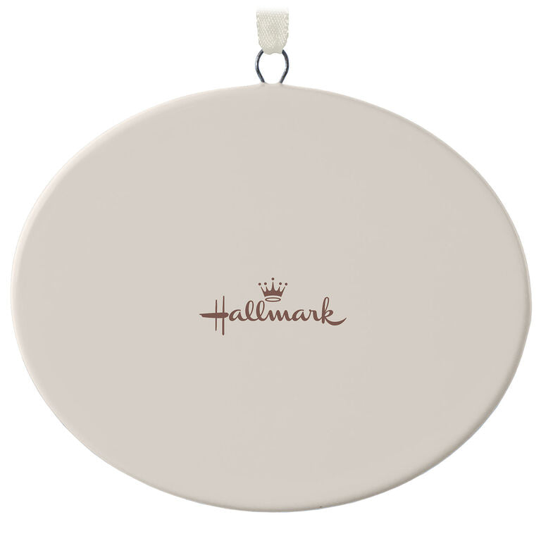 Hallmark 1-Sided Oval Ceramic Photo Ornament