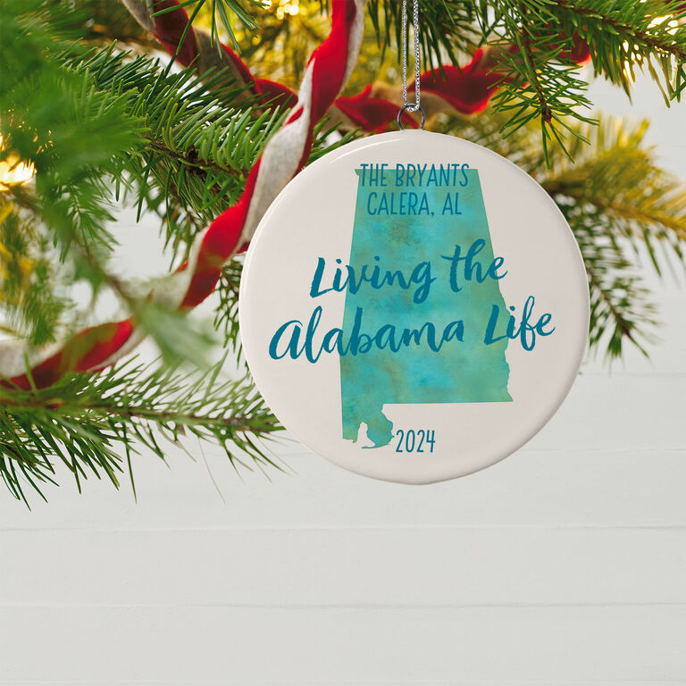 Hallmark Alabama Personalized State Ornament