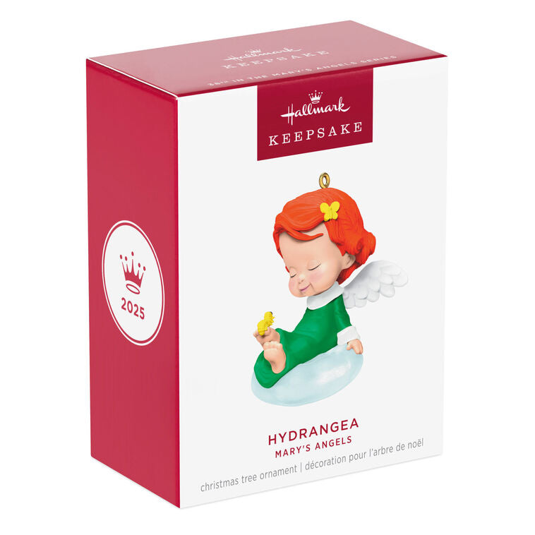 Hallmark Mary's Angels Hydrangea Ornament