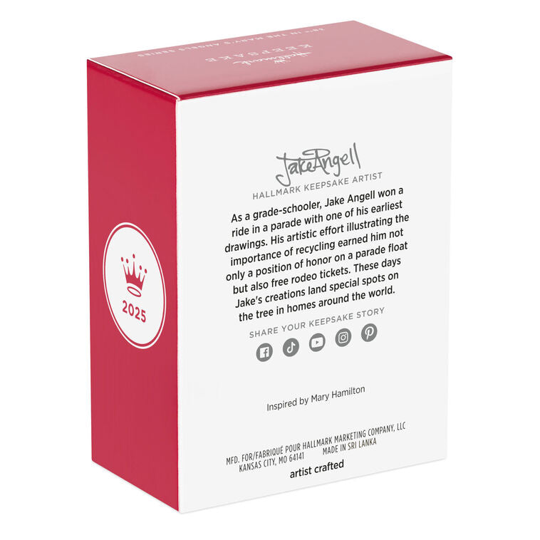 Hallmark Mary's Angels Hydrangea Ornament