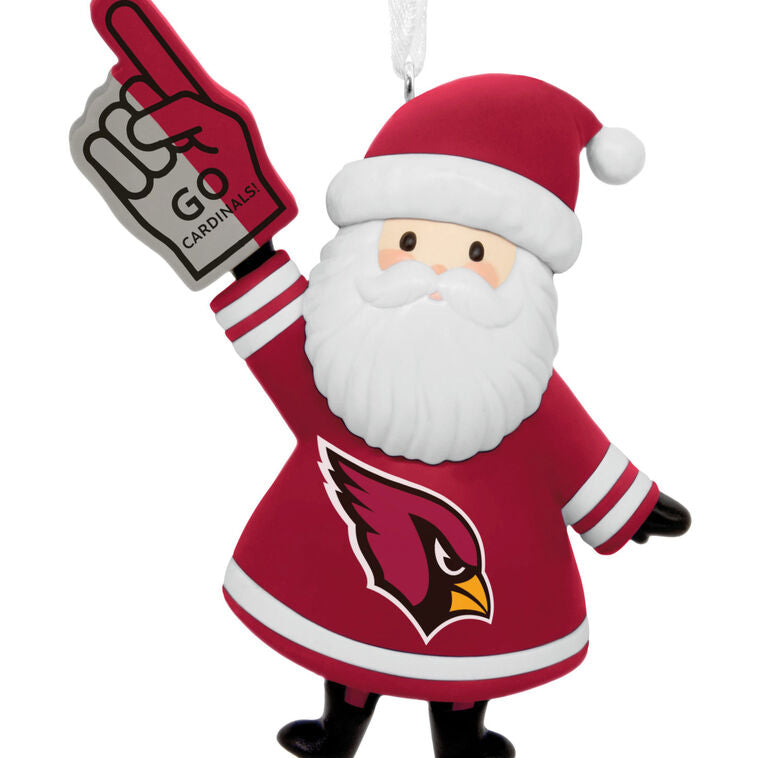  NFL Arizona Cardinals Santa Fan Hallmark Ornament