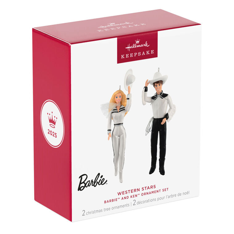 Hallmark Barbie™ And Ken™ Western Stars Ornaments, Set Of 2
