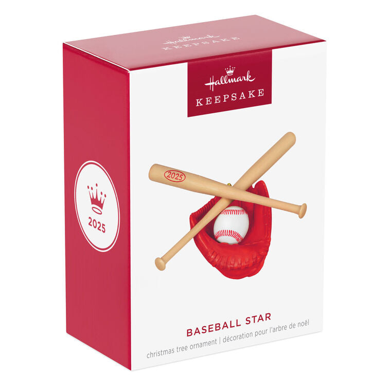 Hallmark Baseball Star 2025 Ornament