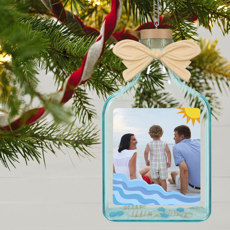 Hallmark A Day At The Beach Sun & Waves Personalized Photo Ornament