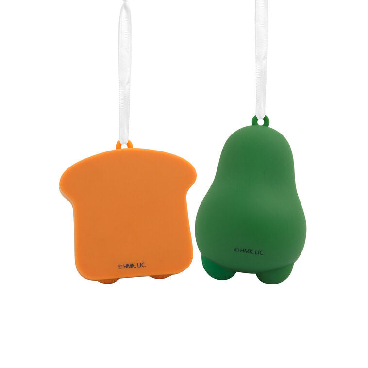  Better Together Avocado And Toast Magnetic Hallmark Ornaments, Set Of 2