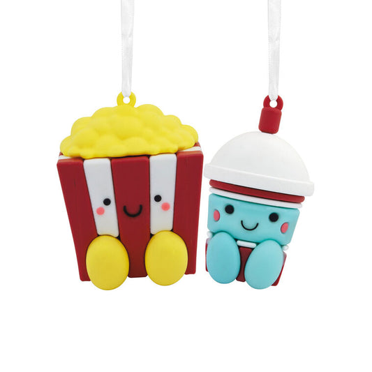  Better Together Popcorn & Slushie Magnetic Hallmark Ornaments, Set Of 2