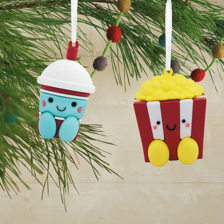  Better Together Popcorn & Slushie Magnetic Hallmark Ornaments, Set Of 2
