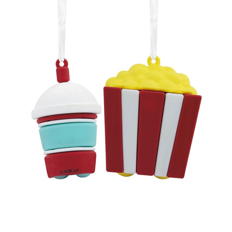  Better Together Popcorn & Slushie Magnetic Hallmark Ornaments, Set Of 2