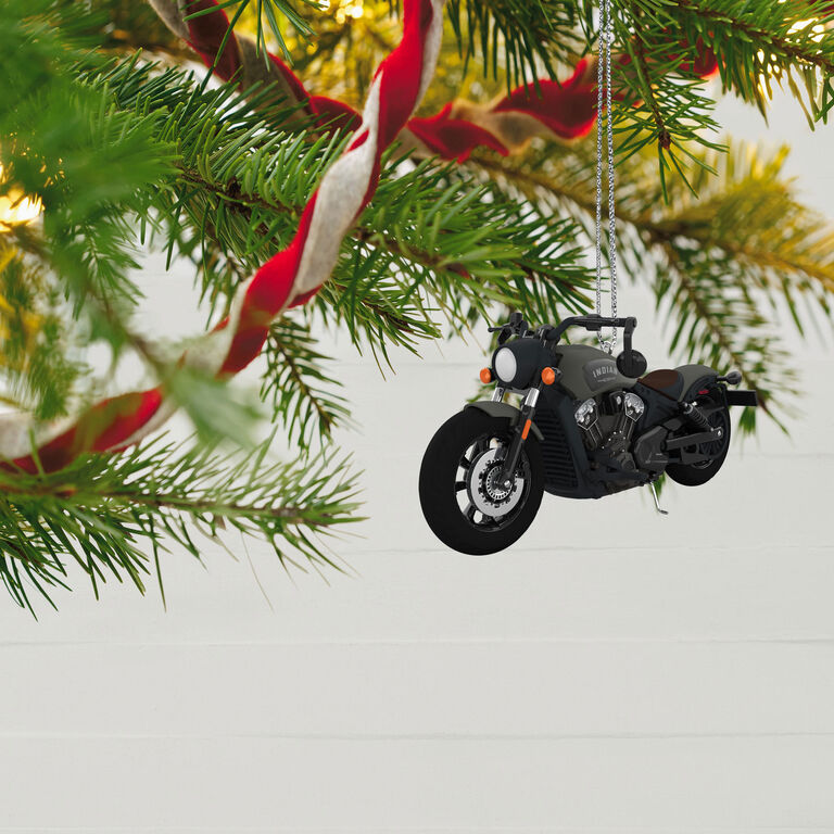 Hallmark Indian Motorcycle® Scout Bobber 2023 Metal Ornament