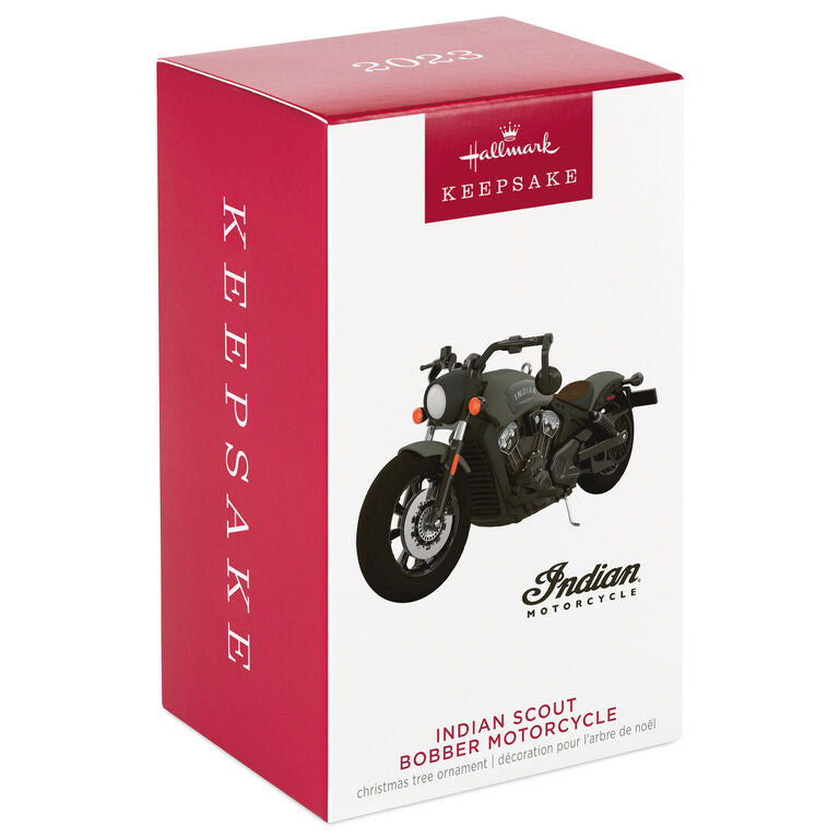 Hallmark Indian Motorcycle® Scout Bobber 2023 Metal Ornament