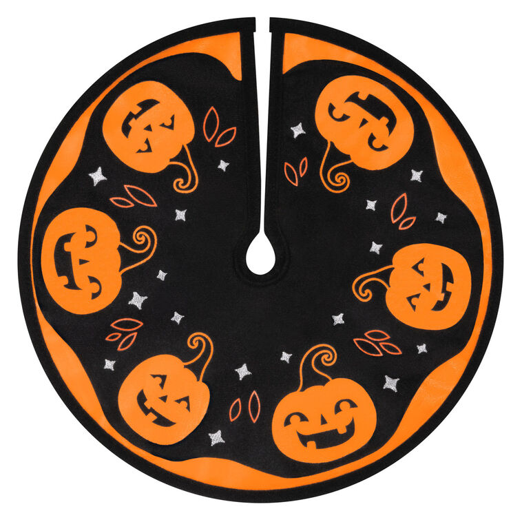 Hallmark Mini Halloween Time Fabric Tree Skirt, 12"