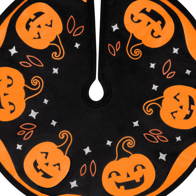 Hallmark Mini Halloween Time Fabric Tree Skirt, 12"