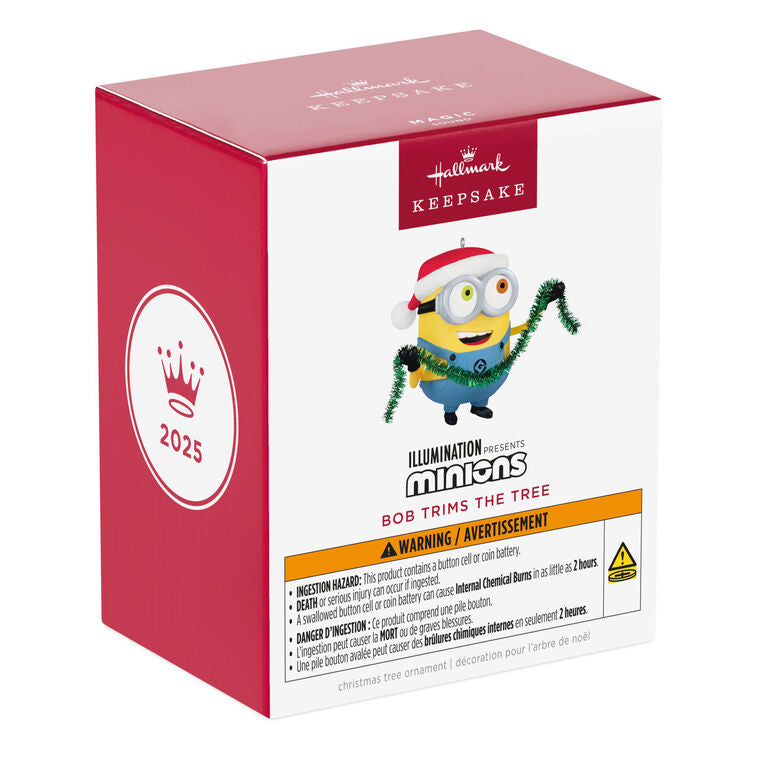 Hallmark Minions Bob Trims The Tree Ornament With Sound