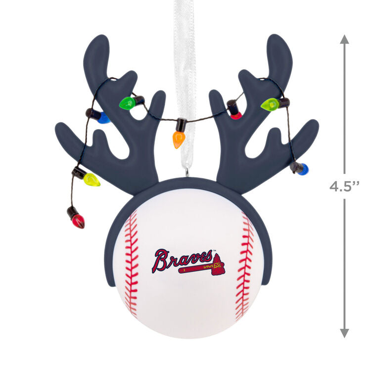  MLB Atlanta Braves™ Reindeer Baseball Hallmark Ornament