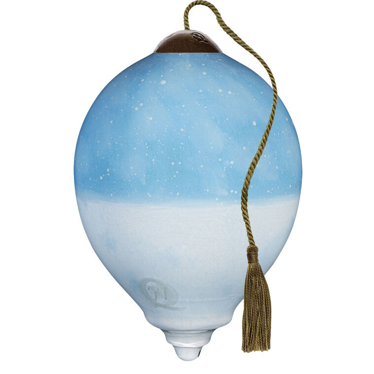 Ne'Qwa Art Cardinals On Watering Can Glass Christmas Ornament