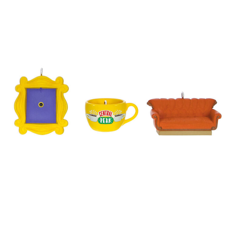 Hallmark Mini Friends Coffee Cup, Frame And Couch Ornaments, Set Of 3