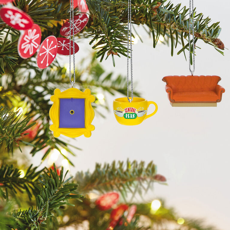 Hallmark Mini Friends Coffee Cup, Frame And Couch Ornaments, Set Of 3