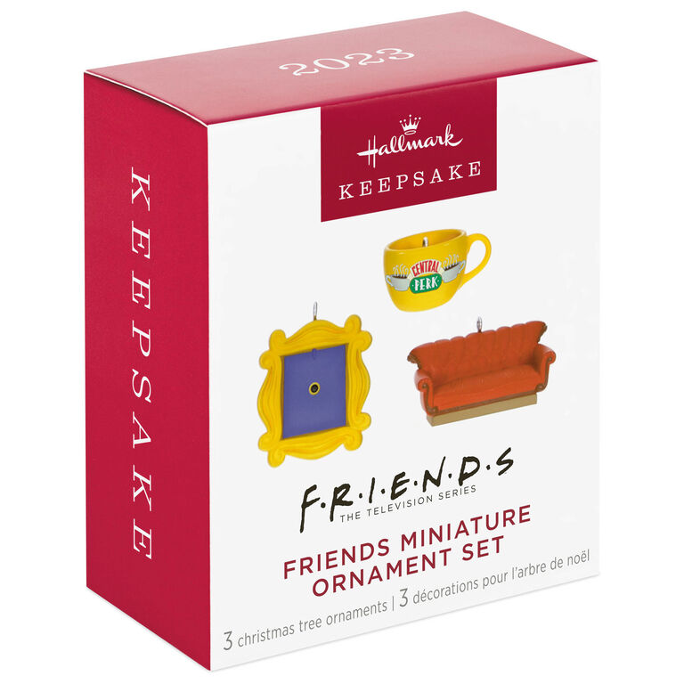 Hallmark Mini Friends Coffee Cup, Frame And Couch Ornaments, Set Of 3