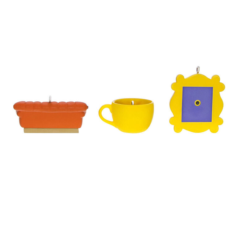 Hallmark Mini Friends Coffee Cup, Frame And Couch Ornaments, Set Of 3