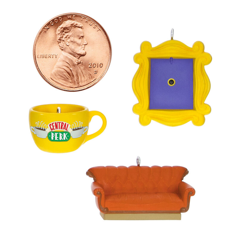 Hallmark Mini Friends Coffee Cup, Frame And Couch Ornaments, Set Of 3