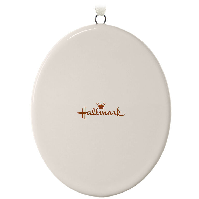Hallmark Ceramic Personalized Ornament—Vertical Oval