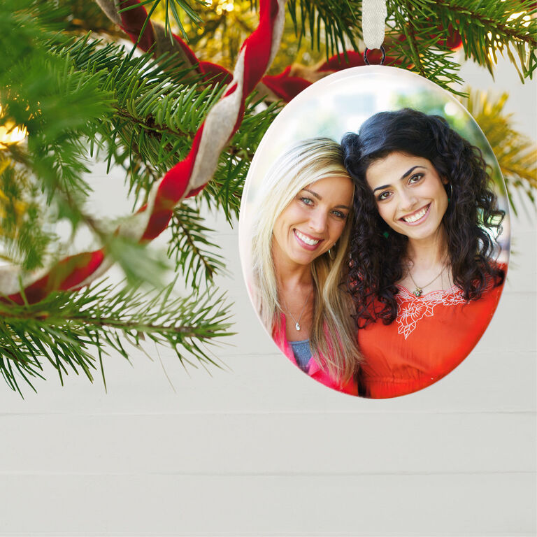 Hallmark Ceramic Photo Ornament—Vertical Oval