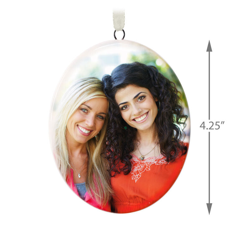Hallmark Ceramic Photo Ornament—Vertical Oval