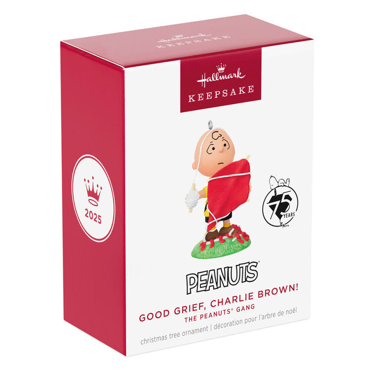 Hallmark The Peanuts® Gang 75th Anniversary Good Grief, Charlie Brown! Ornament