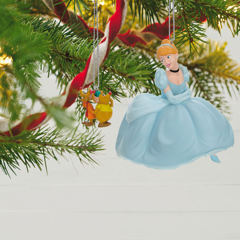 Hallmark Disney Cinderella Jaq And Gus Love Cinderelly Christmas Ornaments, Set Of 2