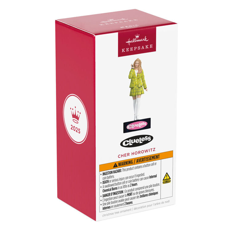 Hallmark Clueless Cher Horowitz Ornament With Sound