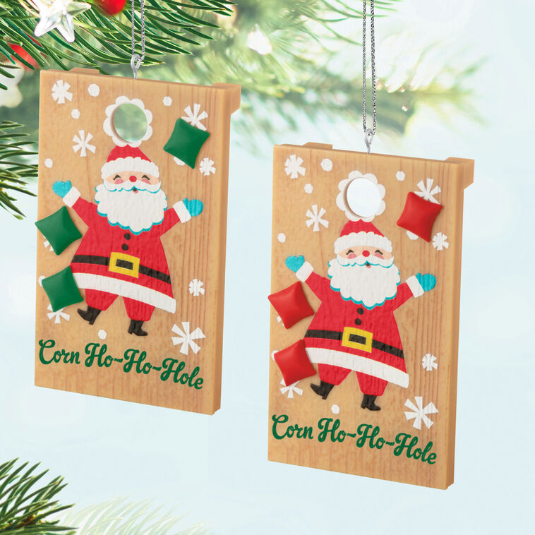 Hallmark Corn Ho-Ho-Hole Ornaments, Set Of 2