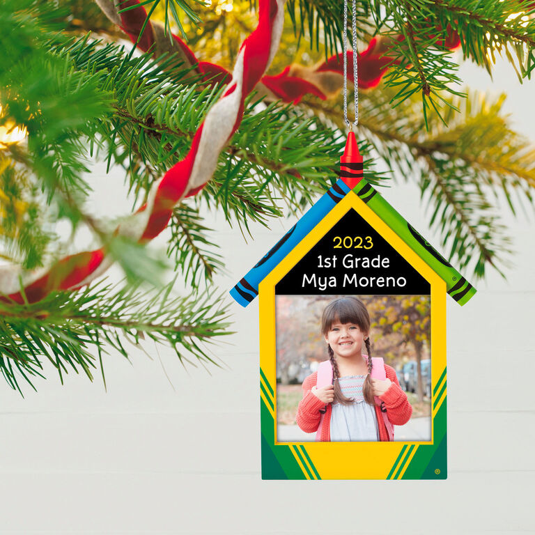 Hallmark Crayola® A Colorful School Year Personalized Photo Frame Ornament