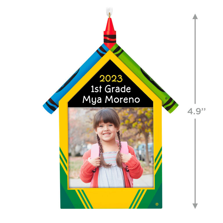 Hallmark Crayola® A Colorful School Year Personalized Photo Frame Ornament