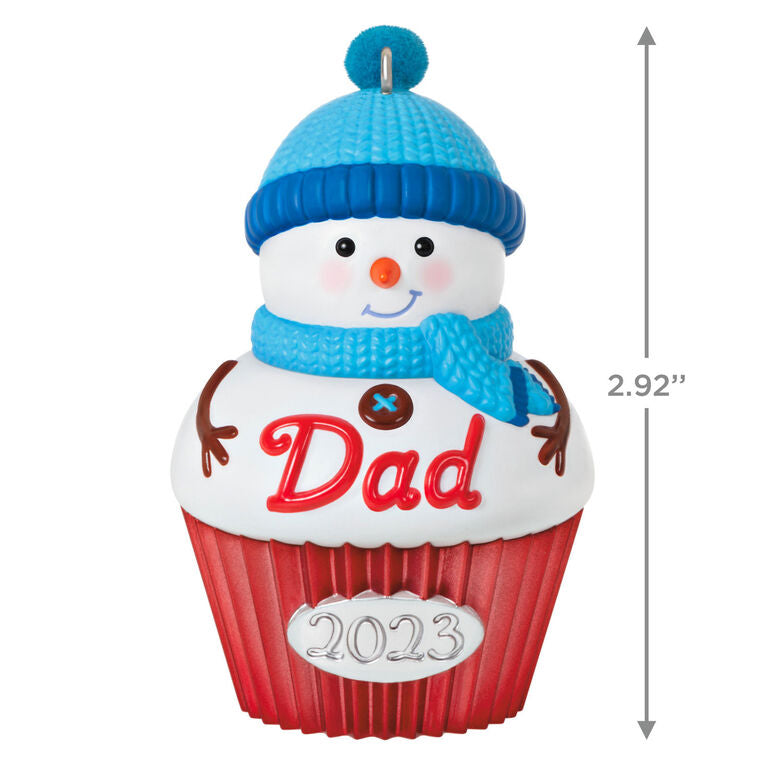 Hallmark Dad Cupcake 2023 Ornament