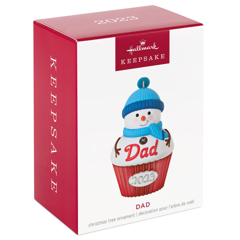 Hallmark Dad Cupcake 2023 Ornament