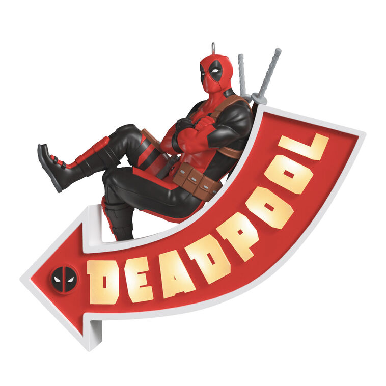 Hallmark Marvel Deadpool It's A Sign! Ornament With Light