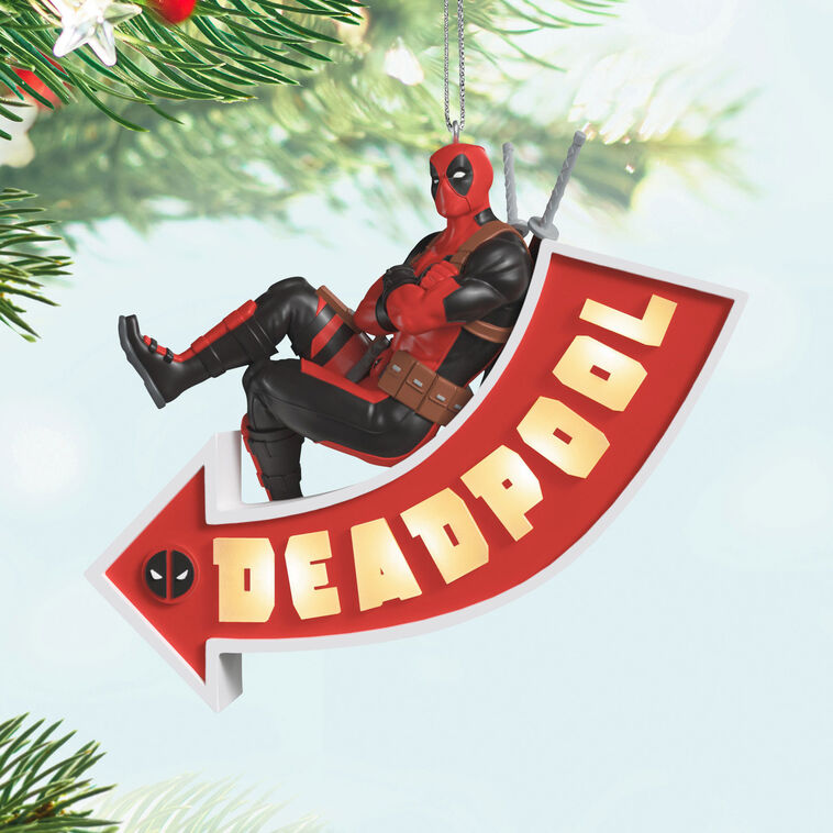 Hallmark Marvel Deadpool It's A Sign! Ornament With Light