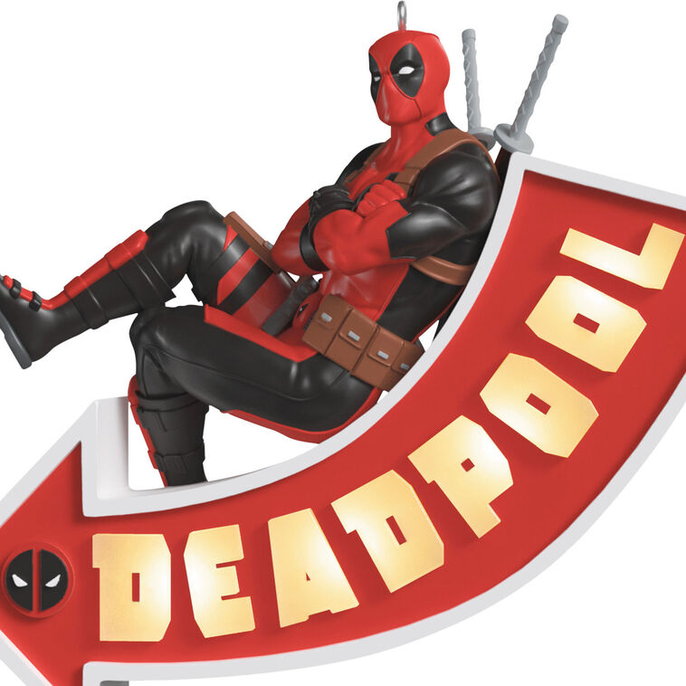 Hallmark Marvel Deadpool It's A Sign! Ornament With Light