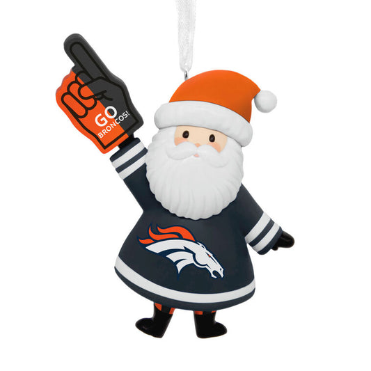  NFL Denver Broncos Santa Fan Hallmark Ornament