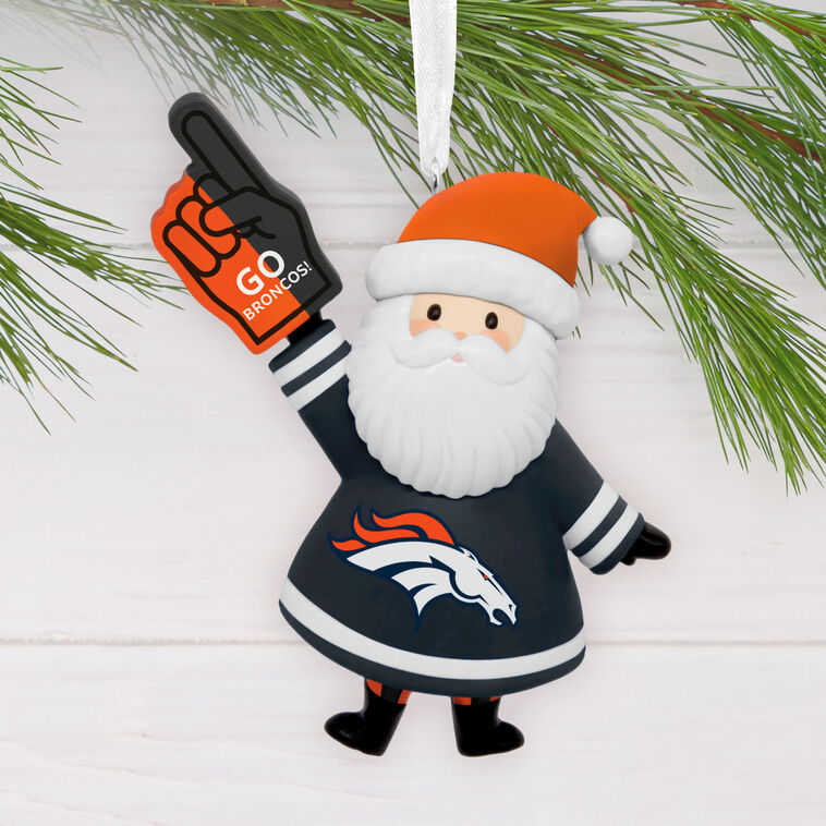  NFL Denver Broncos Santa Fan Hallmark Ornament